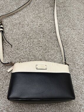 Two-Tone Cream and Black Crossbody Bag by kate spade